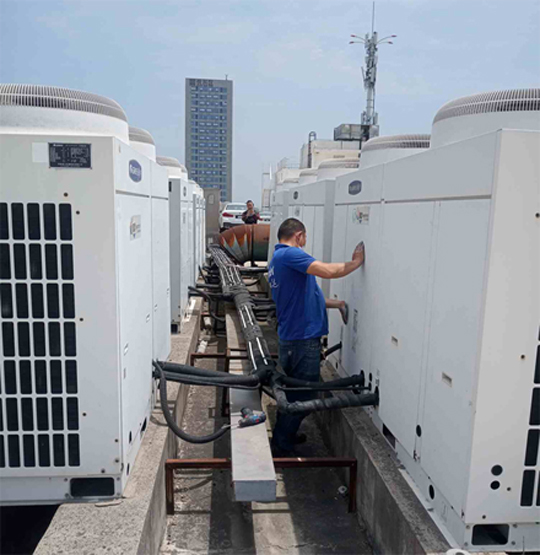 太平中央空调制热和不制冷系统维修方法